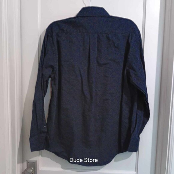 Nicole Miller New York - Black Stripe L/S Men's Shirt - Size Large - 16 34/35 - Picture 3 of 4